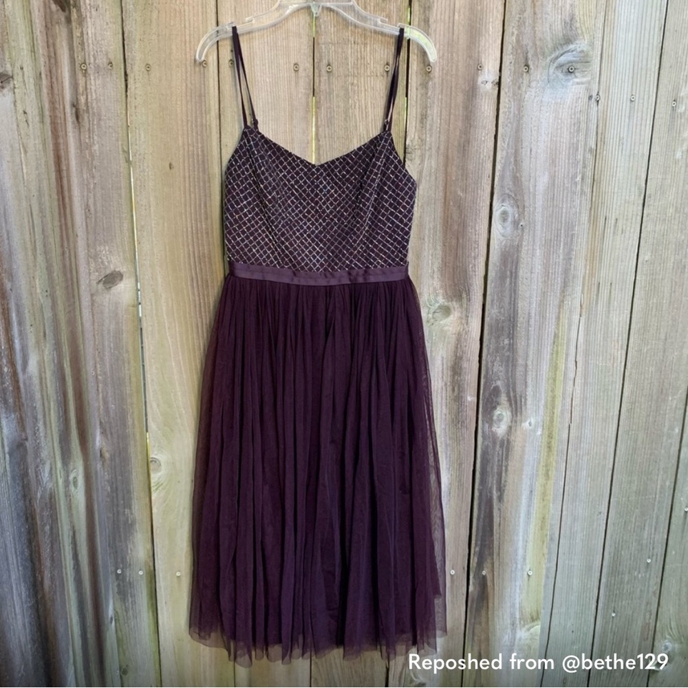 Needle & Thread Copellia Plum Dress